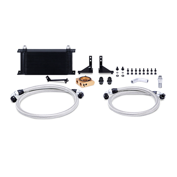 Mishimoto Heavy Duty Transmission Cooler w/ Electric Fan - Bull Strap