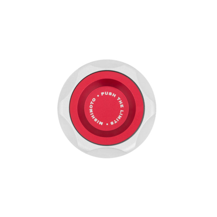 Mishimoto Honda Oil FIller Cap - Red - Bull Strap