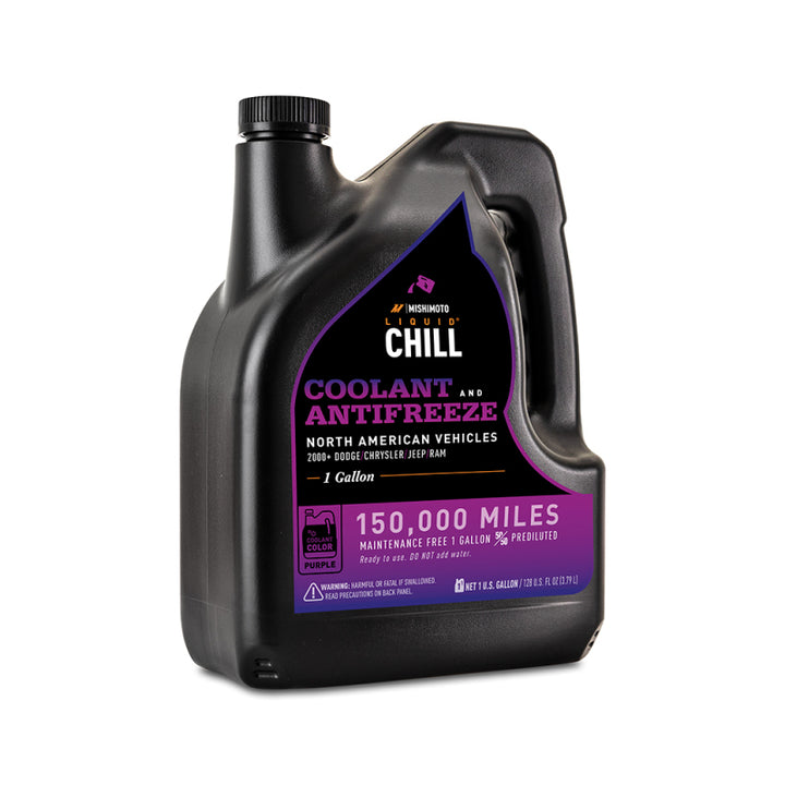Mishimoto Liquid Chill EG Coolant, North American Vehicles, Purple - Bull Strap