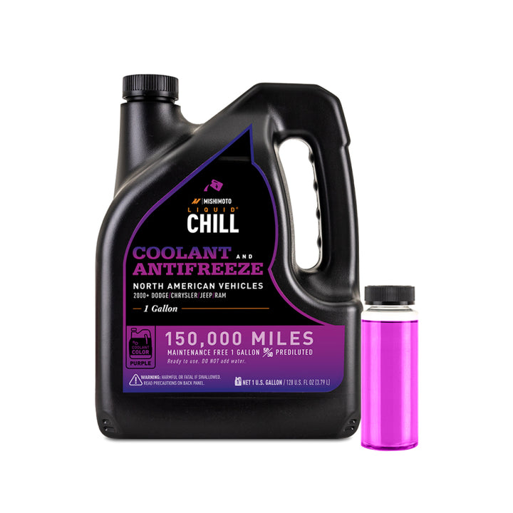 Mishimoto Liquid Chill EG Coolant, North American Vehicles, Purple - Bull Strap
