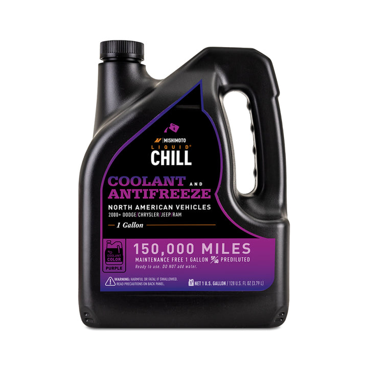 Mishimoto Liquid Chill EG Coolant, North American Vehicles, Purple - Bull Strap