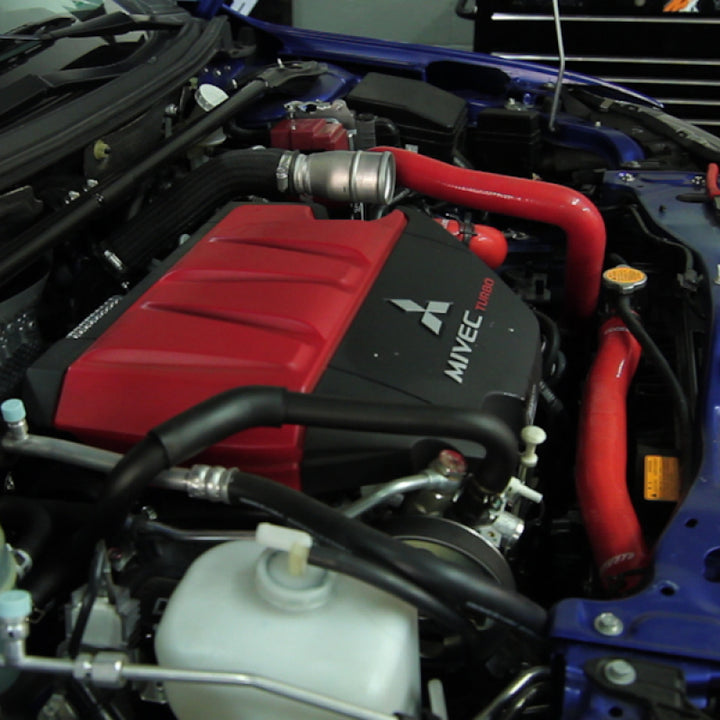 Mishimoto Mitsubishi EVO X Red Silicone Hose Kit - Bull Strap