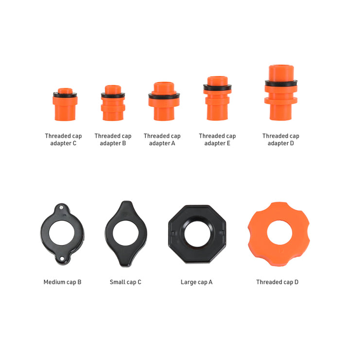 Mishimoto No-Spill Coolant Funnel Kit 15pc Set - Bull Strap