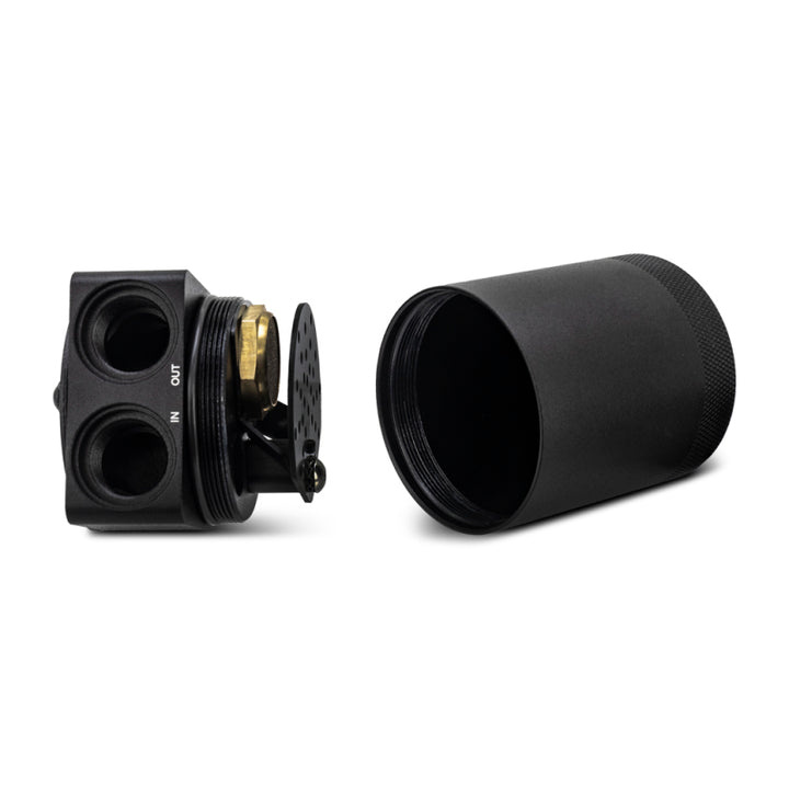 Mishimoto Parallel Port Universal Baffled Oil Catch Can - Bull Strap