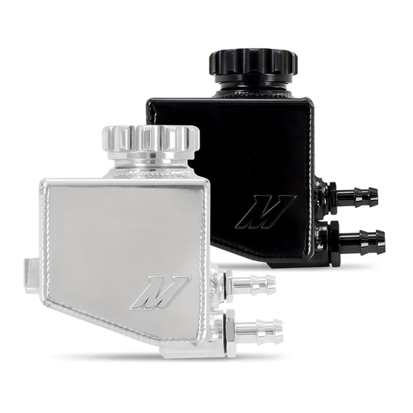 Mishimoto Pontiac GTO/G8 Aluminum Power Steering Reservoir - Black - Bull Strap