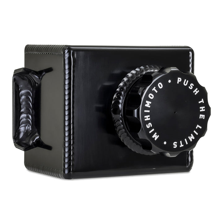 Mishimoto Pontiac GTO/G8 Aluminum Power Steering Reservoir - Black - Bull Strap