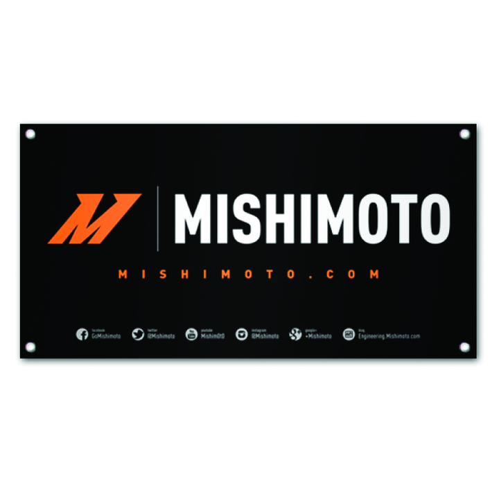 Mishimoto Promotional Medium Vinyl Banner 33.75x65 inches - Bull Strap