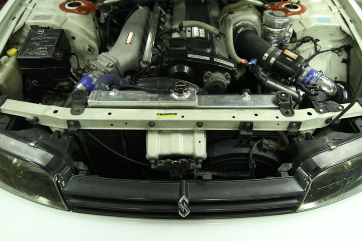 Mishimoto R33/R34 Nissan Skyline (NON R34 GTR) Manual Aluminum Radiator - Bull Strap