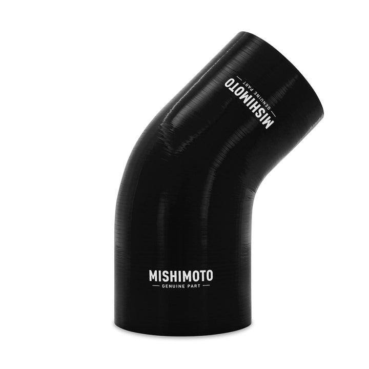 Mishimoto Silicone Reducer Coupler 45 Degree 3in to 3.75in - Black - Bull Strap