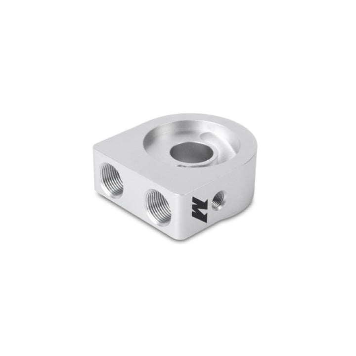 Mishimoto Silver M20 Oil Sandwich Plate - Bull Strap