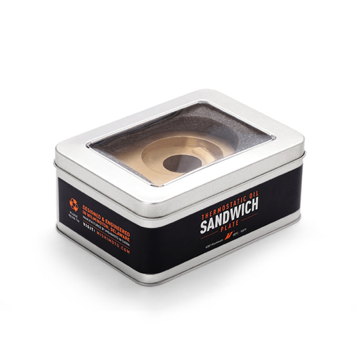 Mishimoto Silver M20 Oil Sandwich Plate - Bull Strap