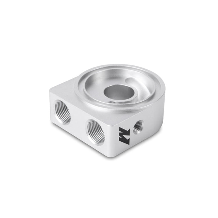 Mishimoto Silver M20 Oil Sandwich Plate - Bull Strap