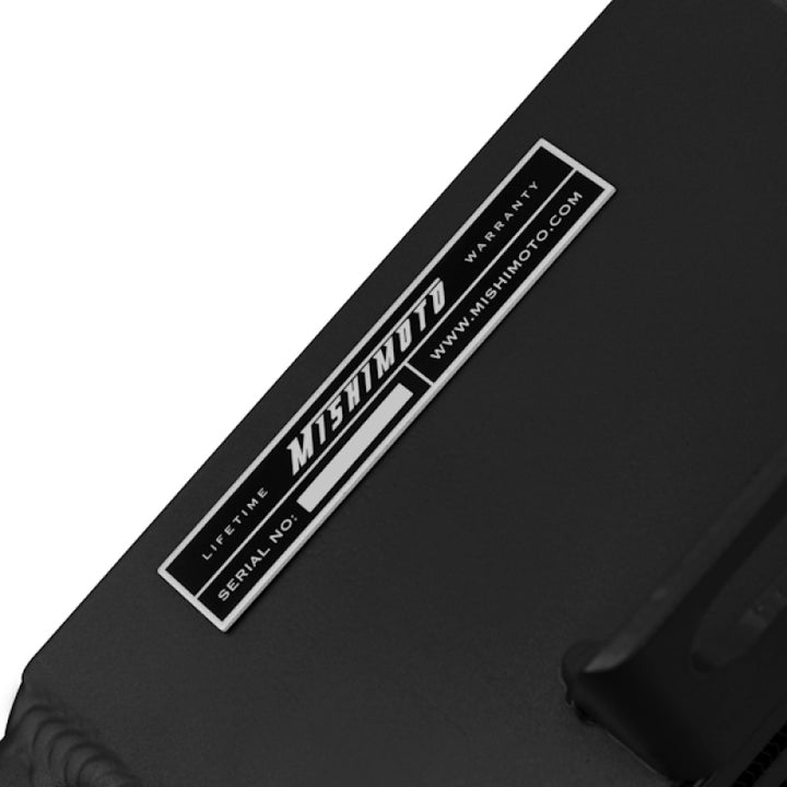 Mishimoto Subaru 02-07 WRX/04-07 STi Top-Mount Intercooler Kit - Powder Coated Black & Black Hoses - Bull Strap