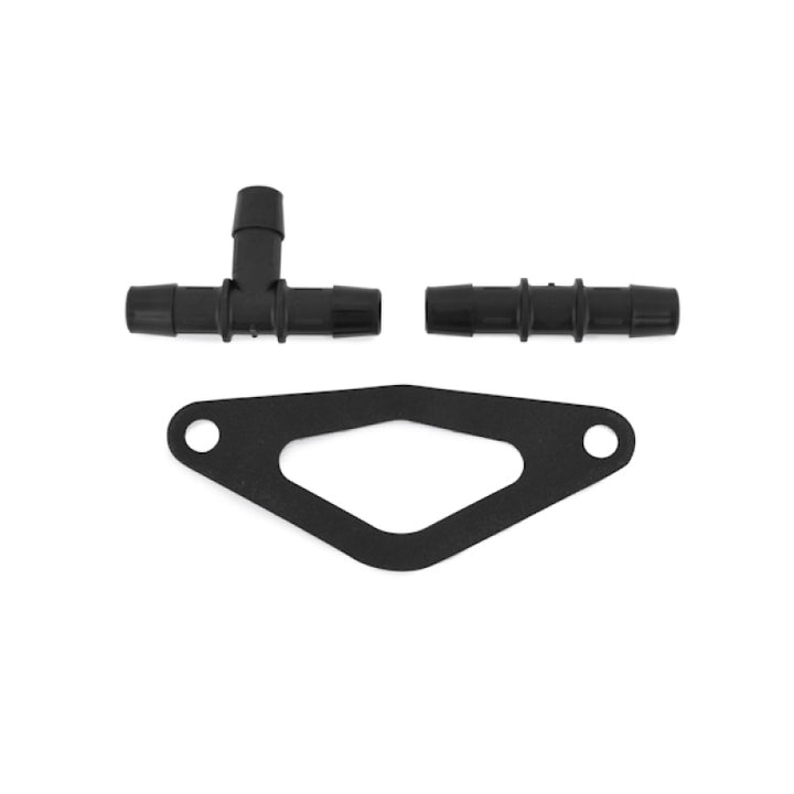 Mishimoto Subaru 02-07 WRX/04-07 STi Top-Mount Intercooler Kit - Powder Coated Black & Black Hoses - Bull Strap