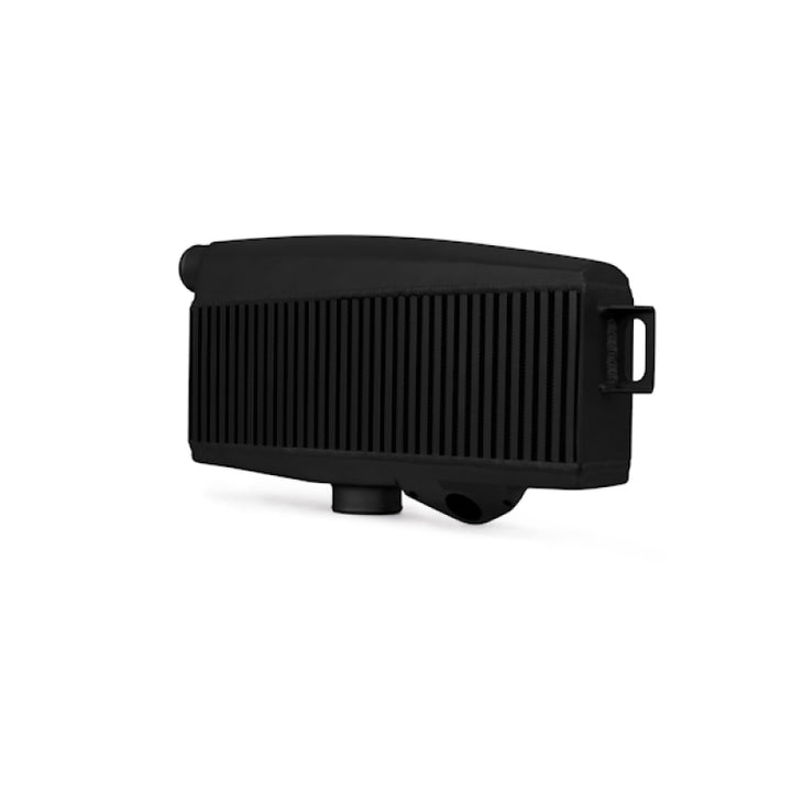 Mishimoto Subaru 02-07 WRX/04-07 STi Top-Mount Intercooler Kit - Powder Coated Black & Black Hoses - Bull Strap