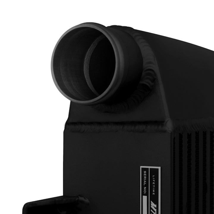 Mishimoto Subaru 02-07 WRX/04-07 STi Top-Mount Intercooler Kit - Powder Coated Black & Black Hoses - Bull Strap