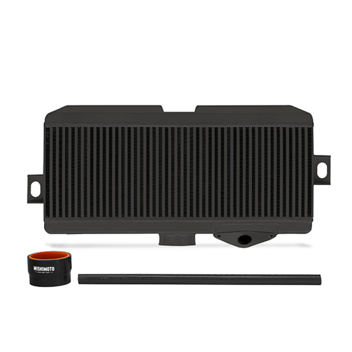 Mishimoto Subaru 08-15 WRX STi Top-Mount Intercooler Kit - Powder Coated Black & Black Hoses - Bull Strap