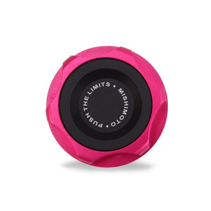 Mishimoto Subaru Oil FIller Cap - Pink - Bull Strap