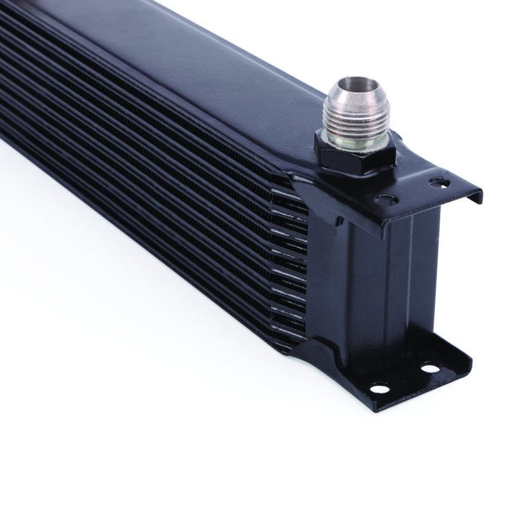 Mishimoto Universal 10 Row Oil Cooler - Black - Bull Strap