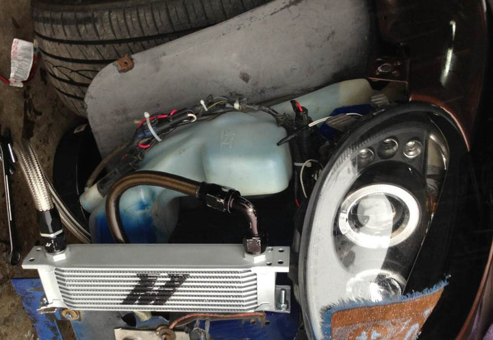 Mishimoto Universal 10 Row Oil Cooler - Bull Strap