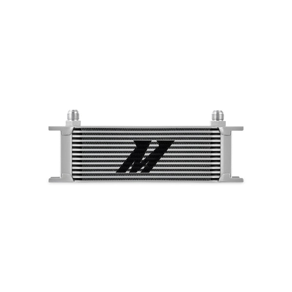 Mishimoto Universal 13-Row Oil Cooler Silver - Bull Strap