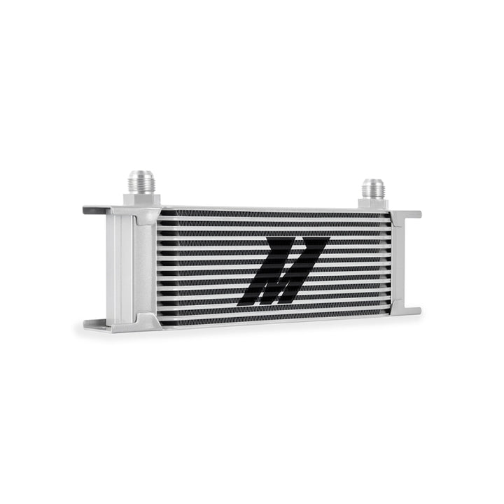 Mishimoto Universal 13-Row Oil Cooler Silver - Bull Strap