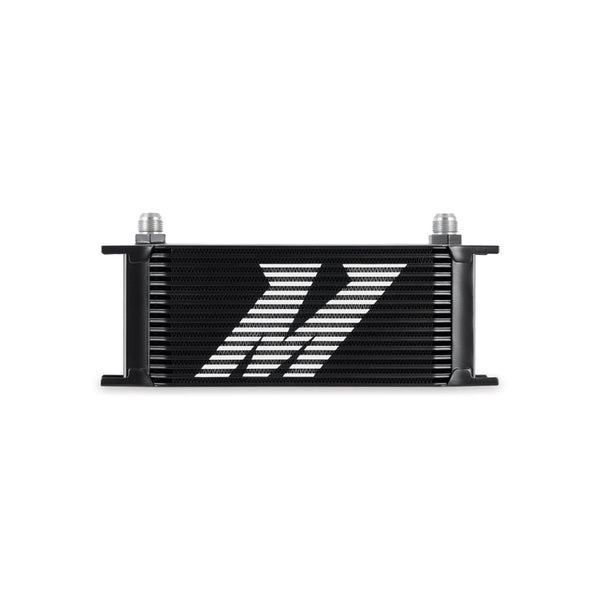 Mishimoto Universal 16 Row Oil Cooler - Black - Bull Strap