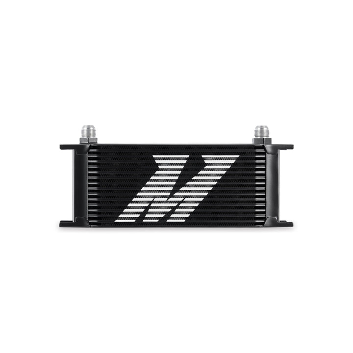 Mishimoto Universal 16 Row Oil Cooler - Black - Bull Strap