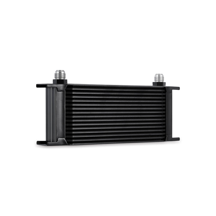 Mishimoto Universal 16 Row Oil Cooler - Black - Bull Strap