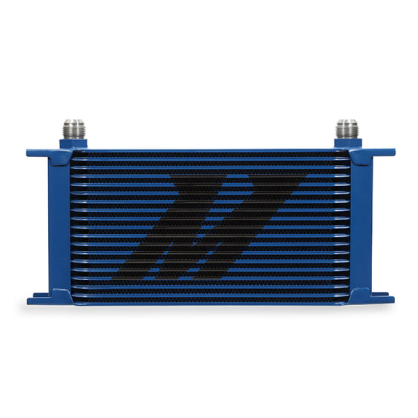 Mishimoto Universal 19 Row Oil Cooler - Blue - Bull Strap