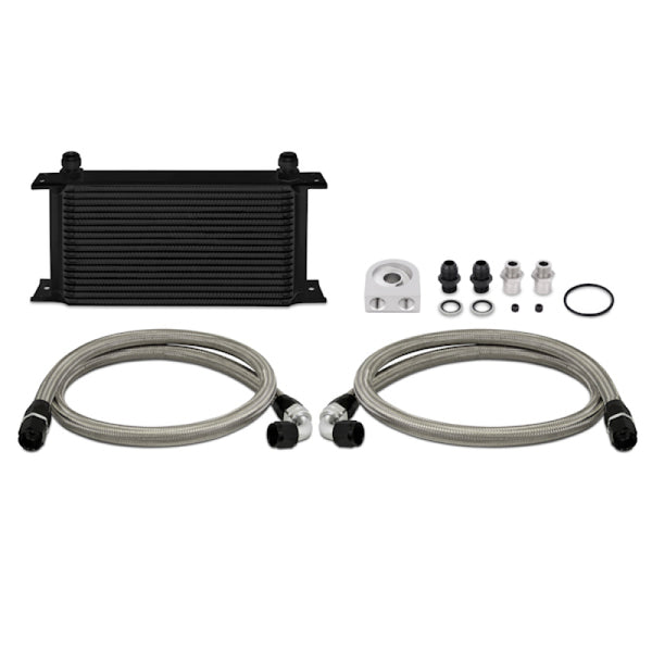 Mishimoto Universal 19 Row Oil Cooler Kit - Black - Bull Strap