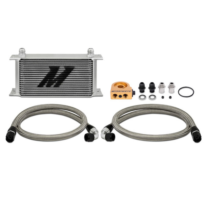 Mishimoto Universal 19 Row Thermostatic Oil Cooler Kit - Bull Strap