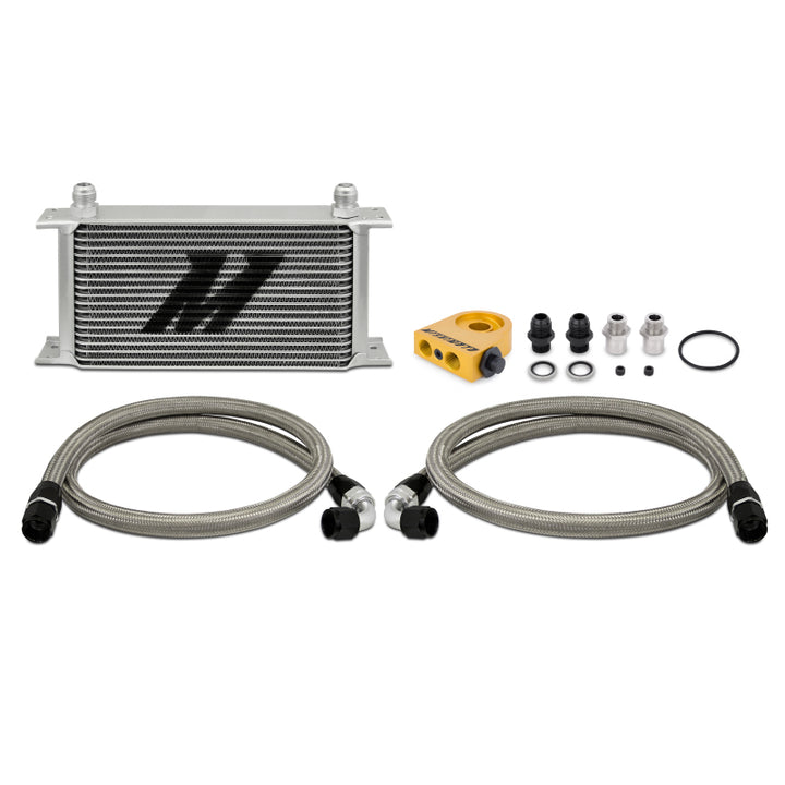 Mishimoto Universal 19 Row Thermostatic Oil Cooler Kit - Bull Strap
