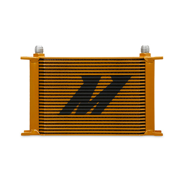 Mishimoto Universal 25-Row Oil Cooler - Gold - Bull Strap
