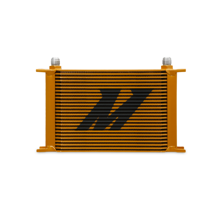 Mishimoto Universal 25-Row Oil Cooler - Gold - Bull Strap