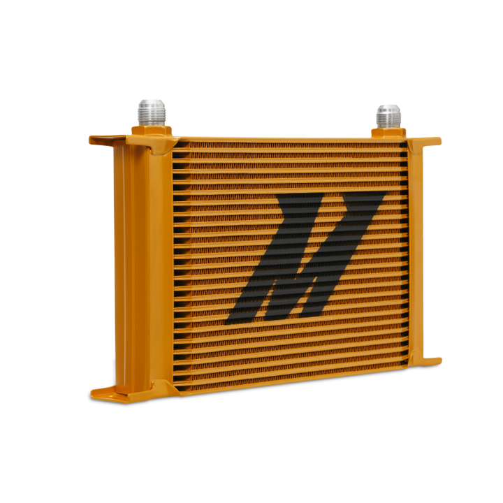 Mishimoto Universal 25-Row Oil Cooler - Gold - Bull Strap