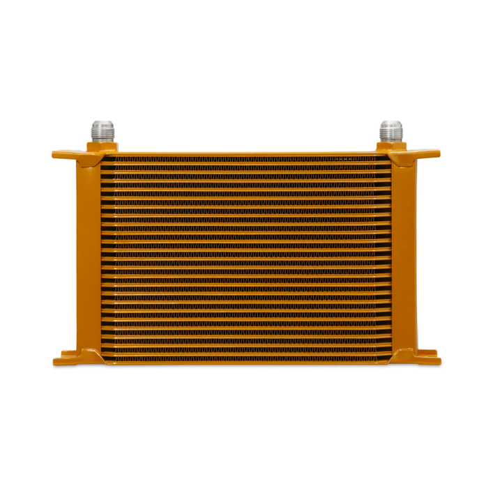 Mishimoto Universal 25-Row Oil Cooler - Gold - Bull Strap