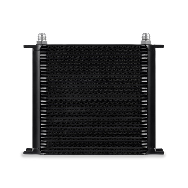 Mishimoto Universal 34 Row Oil Cooler - Black - Bull Strap