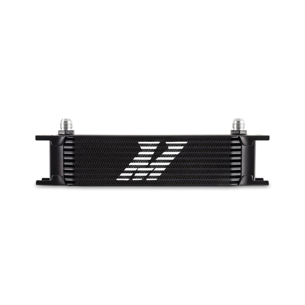 Mishimoto Universal -8AN 10 Row Oil Cooler - Black - Bull Strap