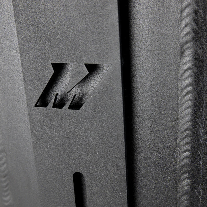 Mishimoto Universal Air-To-Water Intercooler Dual Pass (500hp) - Opposite Side Inlet/Outlet - Bull Strap