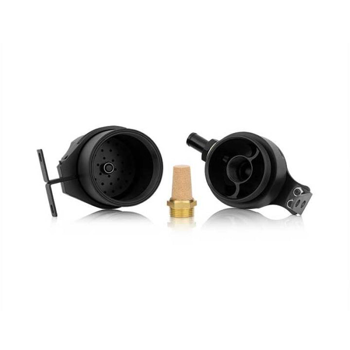 Mishimoto Universal Baffled Oil Catch Can - Black - Bull Strap