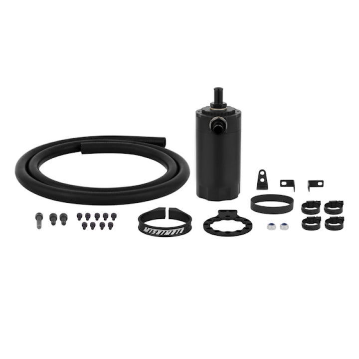 Mishimoto Universal Baffled Oil Catch Can - Black - Bull Strap