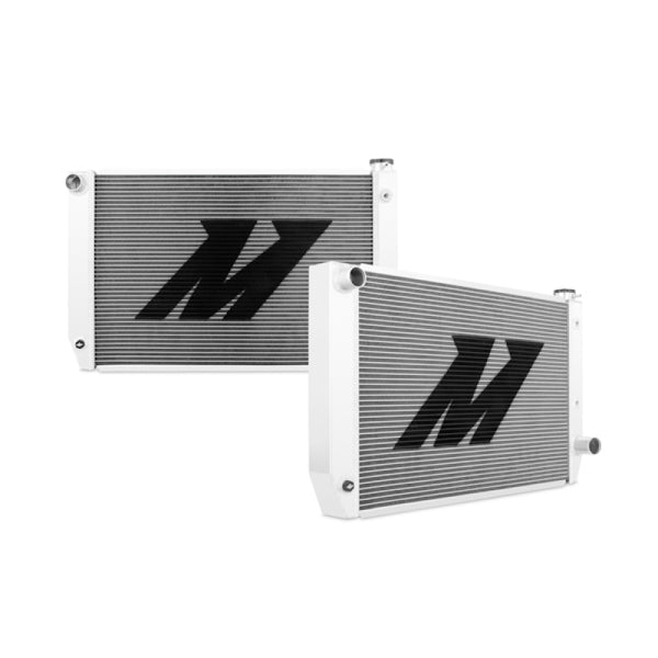 Mishimoto Universal Circle Track Radiator 31in x 19in x 3in Manual & Automatic Radiator - Bull Strap