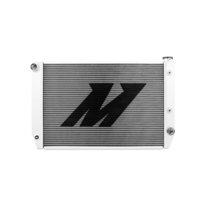 Mishimoto Universal Circle Track Radiator 31in x 19in x 3in Manual & Automatic Radiator - Bull Strap