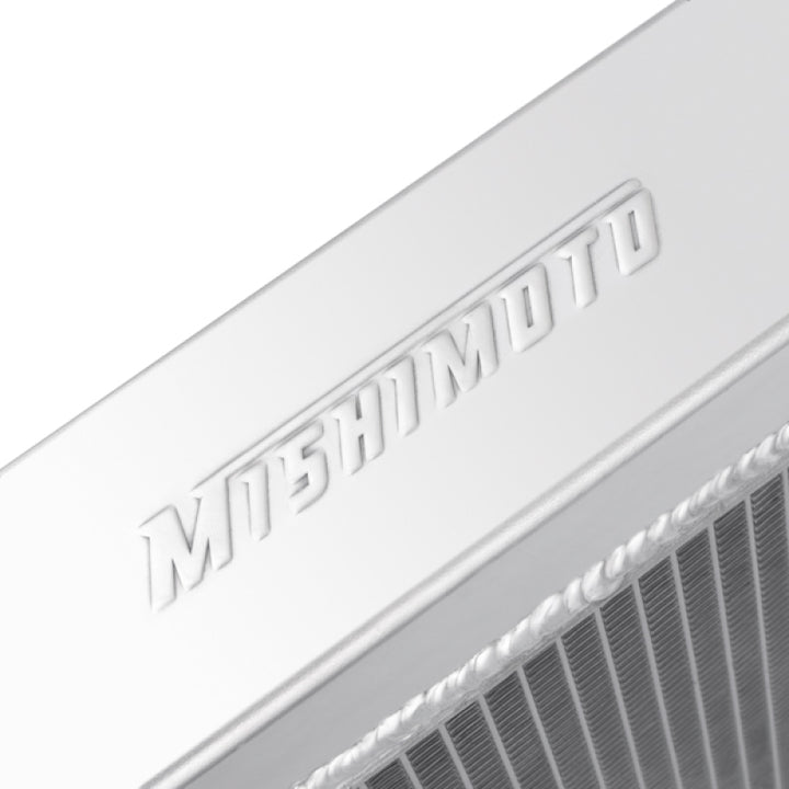 Mishimoto Universal Dual Pass Race Radiator 27x19x3 Inches Aluminum Radiator - Bull Strap
