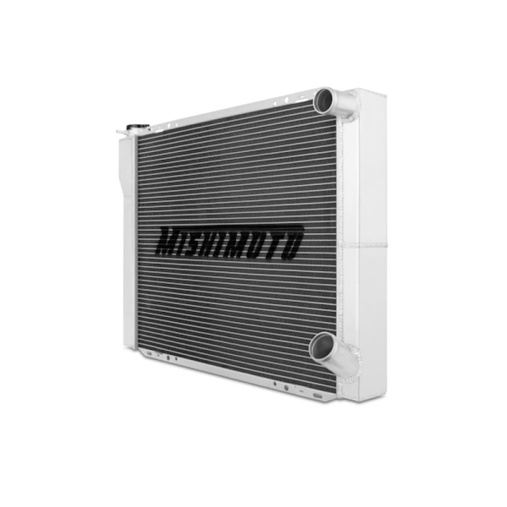 Mishimoto Universal Dual Pass Race Radiator 27x19x3 Inches Aluminum Radiator - Bull Strap