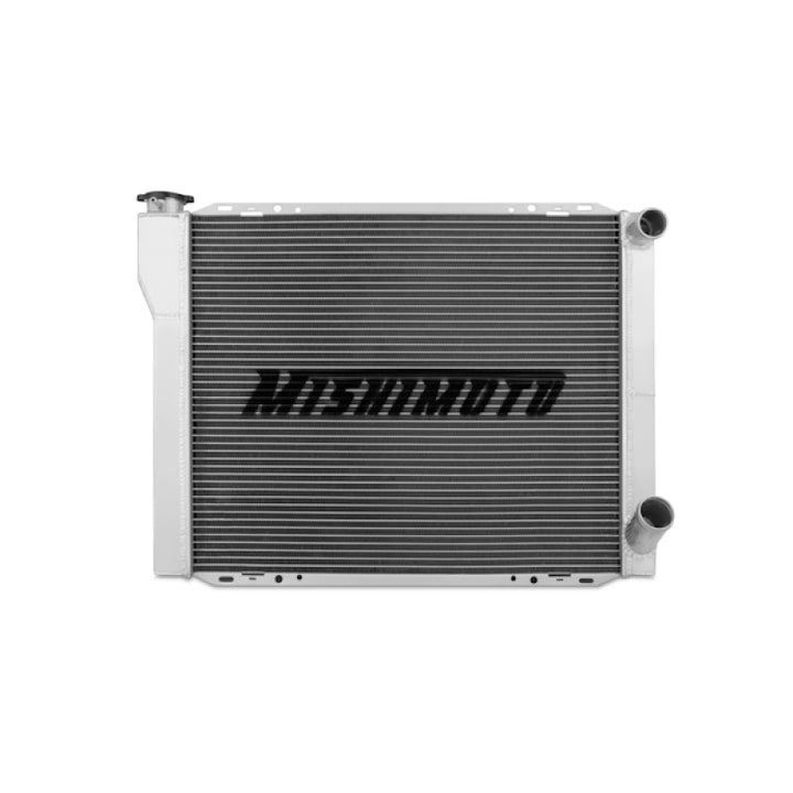 Mishimoto Universal Dual Pass Race Radiator 27x19x3 Inches Aluminum Radiator - Bull Strap