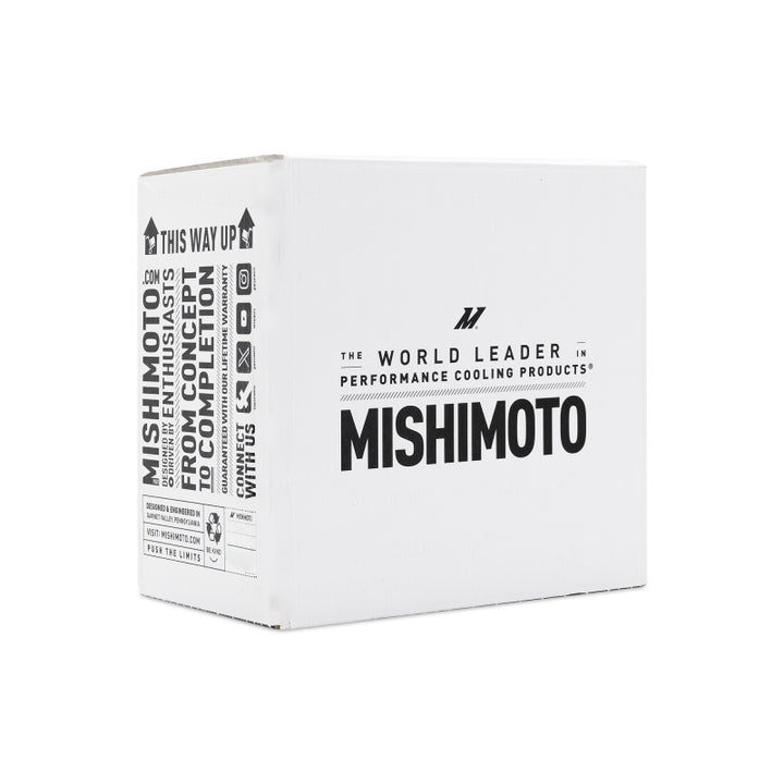 Mishimoto Universal Oil Cooler Kit 25-Row Cooler and 1x 8in Fan - Bull Strap