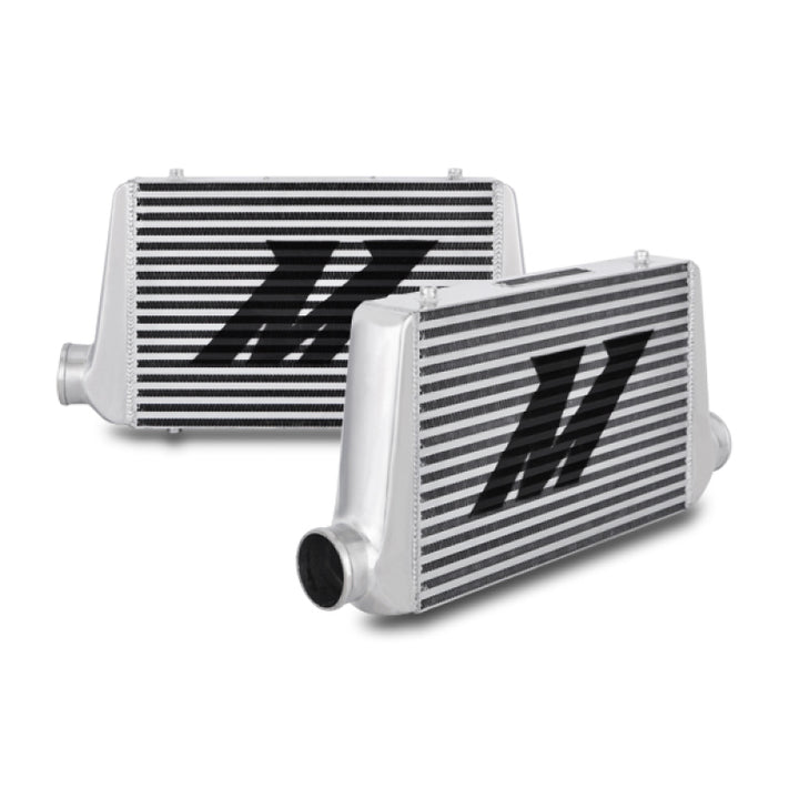 Mishimoto Universal Silver G Line Bar & Plate Intercooler Overall Size: 24.5x11.75x3 Core Size: 17.5 - Bull Strap