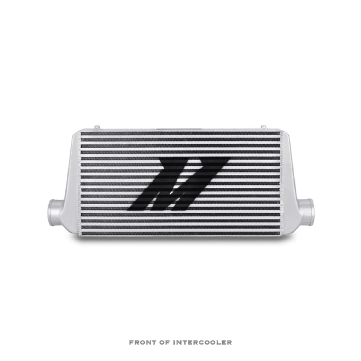 Mishimoto Universal Silver S Line Intercooler Overall Size: 31x12x3 Core Size: 23x12x3 Inlet /Outlet - Bull Strap